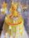 Yellow Happy 1st Birthday Cake With Name